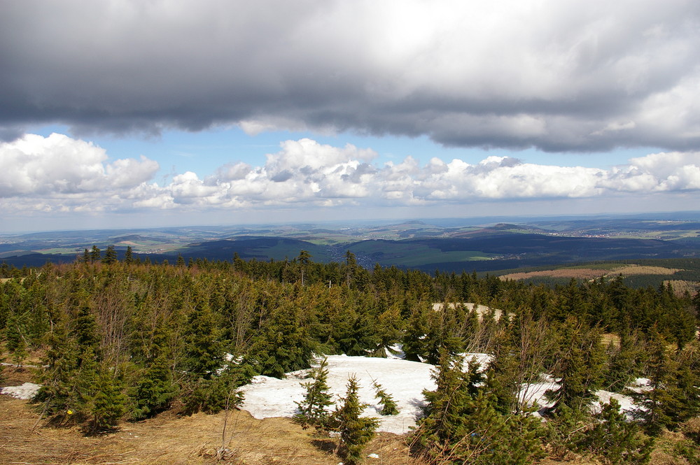 Blick vom Fichtelberg