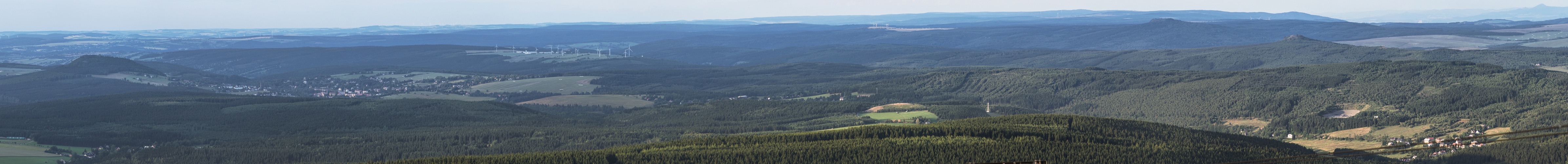 Blick vom Fichtelberg, Bärenstein bis Böhmisch Hammer