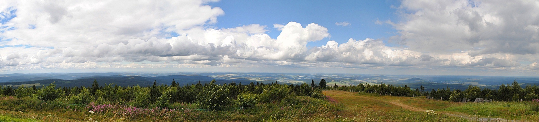 Blick vom Fichtelberg