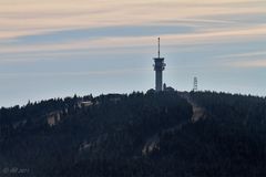 Blick vom Fichtelberg zum Keilberg