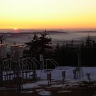 Blick vom Fichtelberghaus ins Erzgebirge