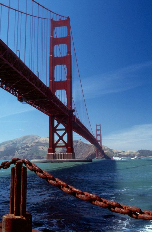 Blick vom Fort Point auf die Golden Gate