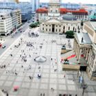 Blick vom Französischen Dom auf den Gendarmen Markt en Miniature