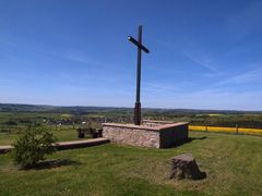 Blick vom Friedenskreuz II auf meinen Heimatort Freilingen/Eifel