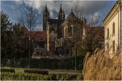 Blick vom Fürstenwall auf das Domviertel