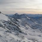 blick vom furggsattel auf testa grigia und die italienischen alpen