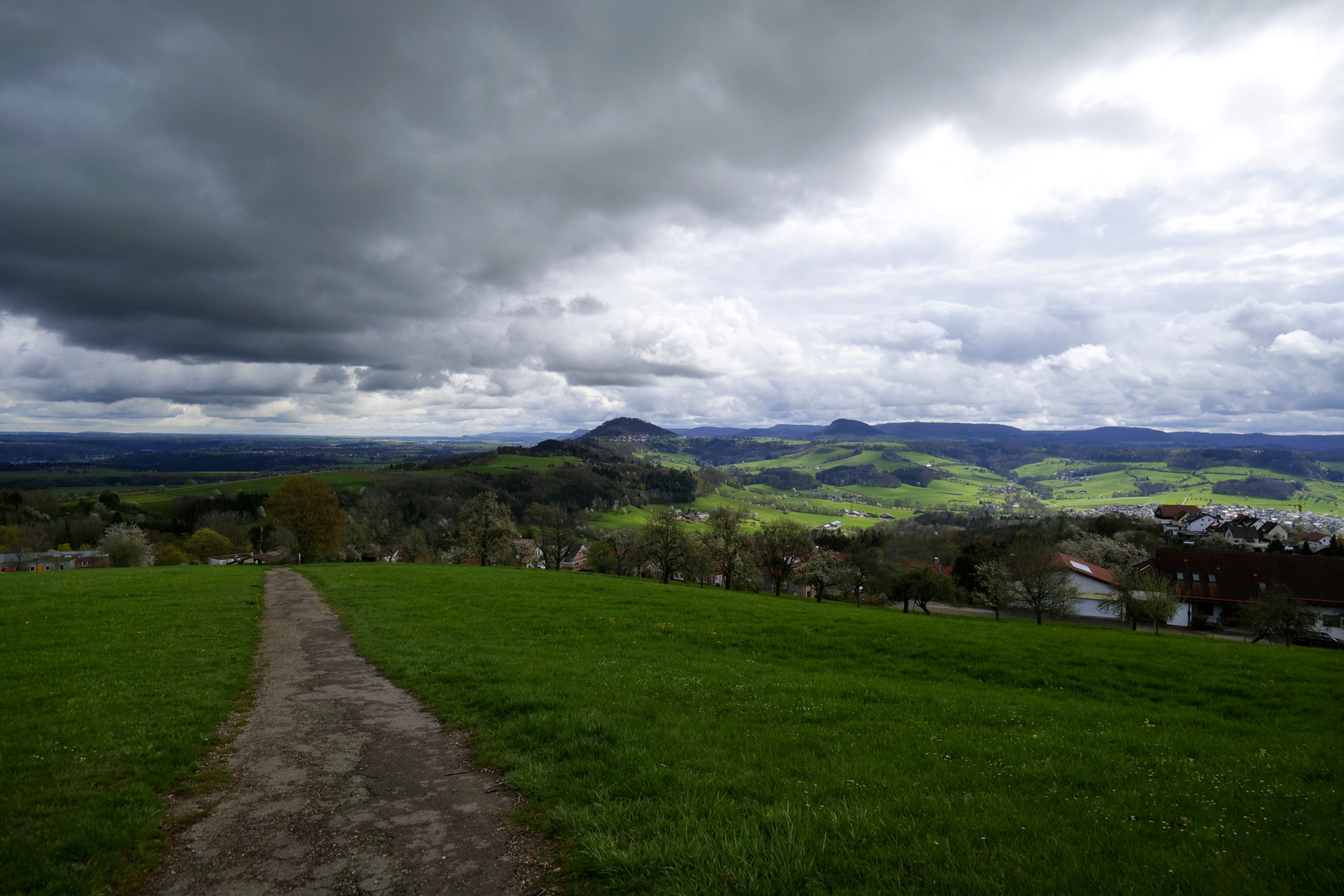 Blick vom Fuße des Hohenstaufen