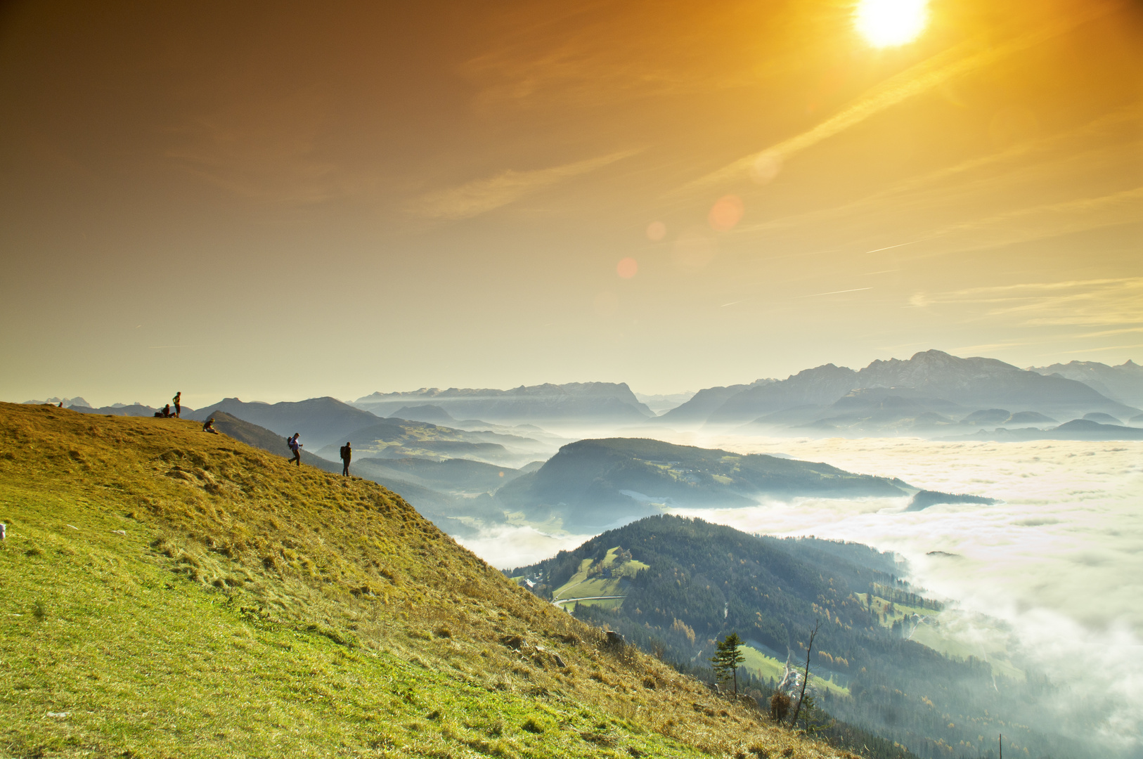 Blick vom Gaisberg in Salzburg