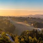 blick vom gamrig auf waltersdorf am frühen morgen...