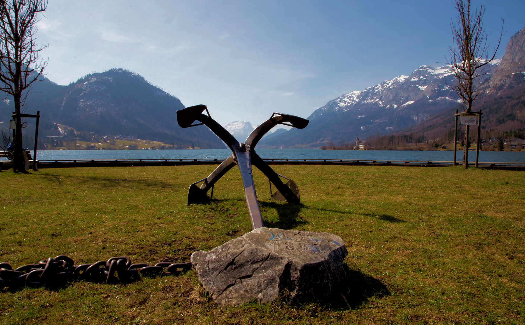 Blick vom Gasthaus Rostiger Anker