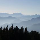 Blick vom Geierstein in die Alpen