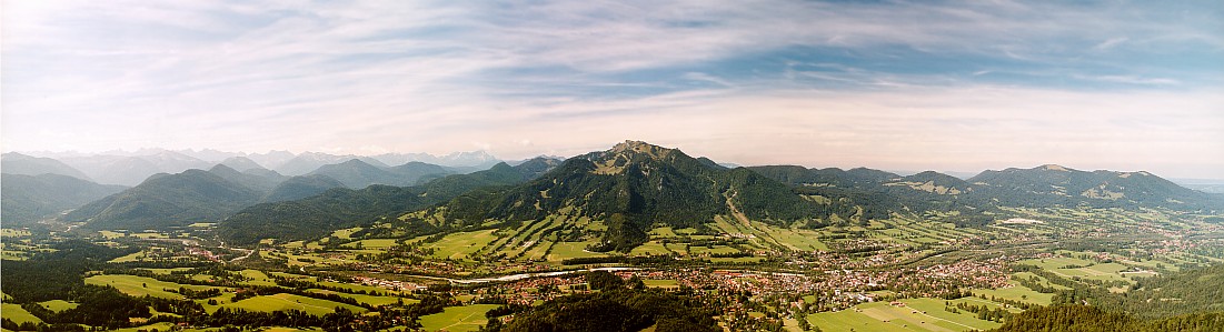 Blick vom Geierstein über's Isartal