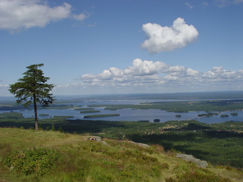 Blick vom Gesundaberget auf den Siliansee