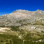 Blick vom Gipfel auf die Stauseen Gorg Blau und Embalse de Cuber