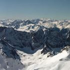 Blick vom Gipfel der Zugspitze