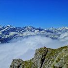 Blick vom Gipfel des Klettersteiges