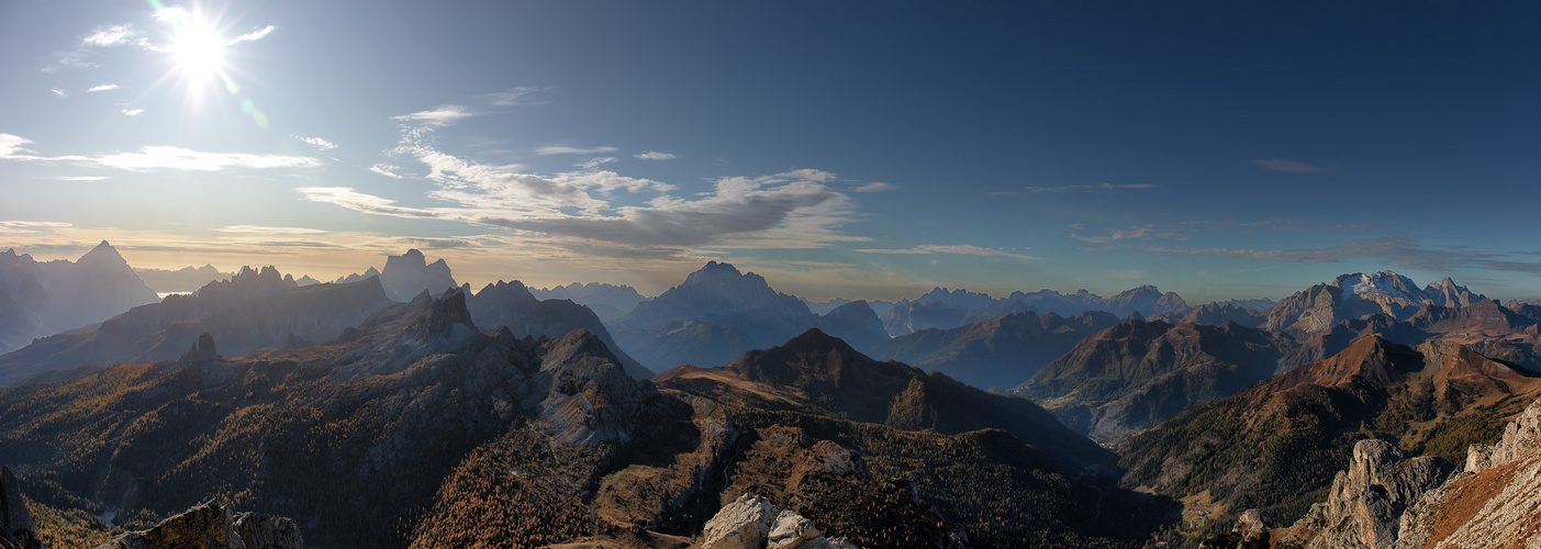 Blick vom Gipfel des Lagazuoi