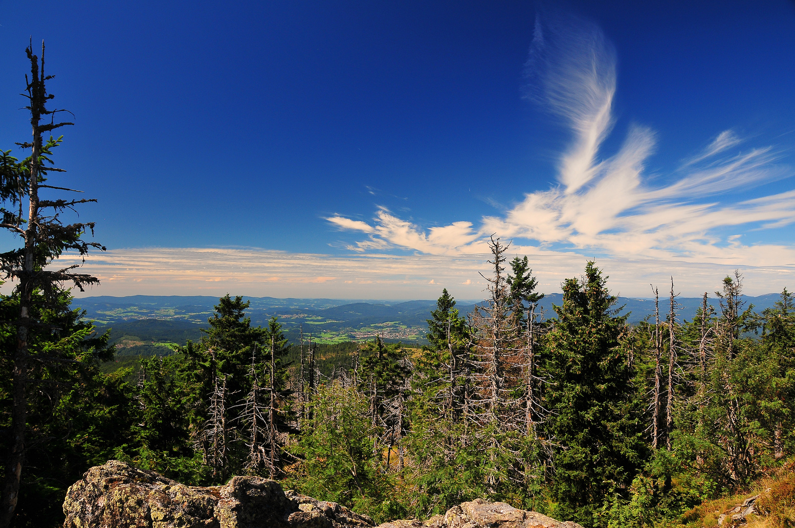 Blick vom Gipfel des Rachel