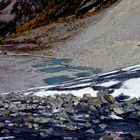 Blick vom Gletscher ins Tal