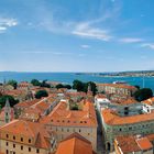 Blick vom Glockenturm über Zadar 