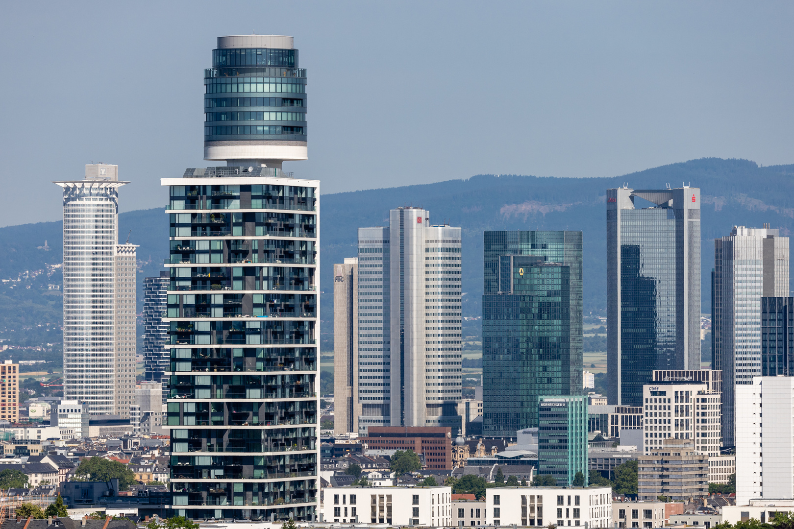 Blick vom Goetheturm auf Frankfurt