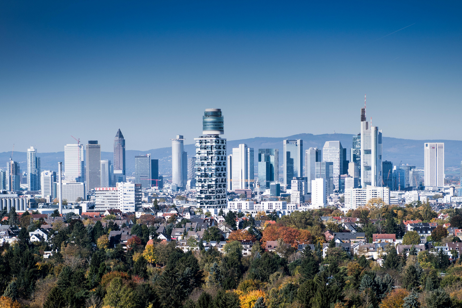 Blick vom Goetheturm auf Frankfurt