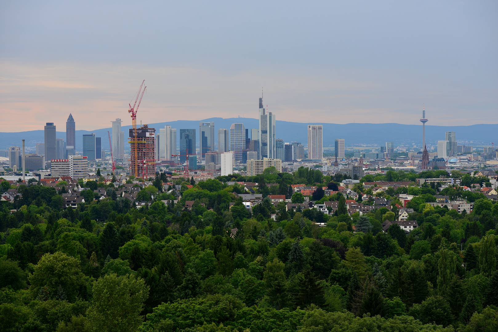 Blick vom Goetheturm in Frankfurt 1