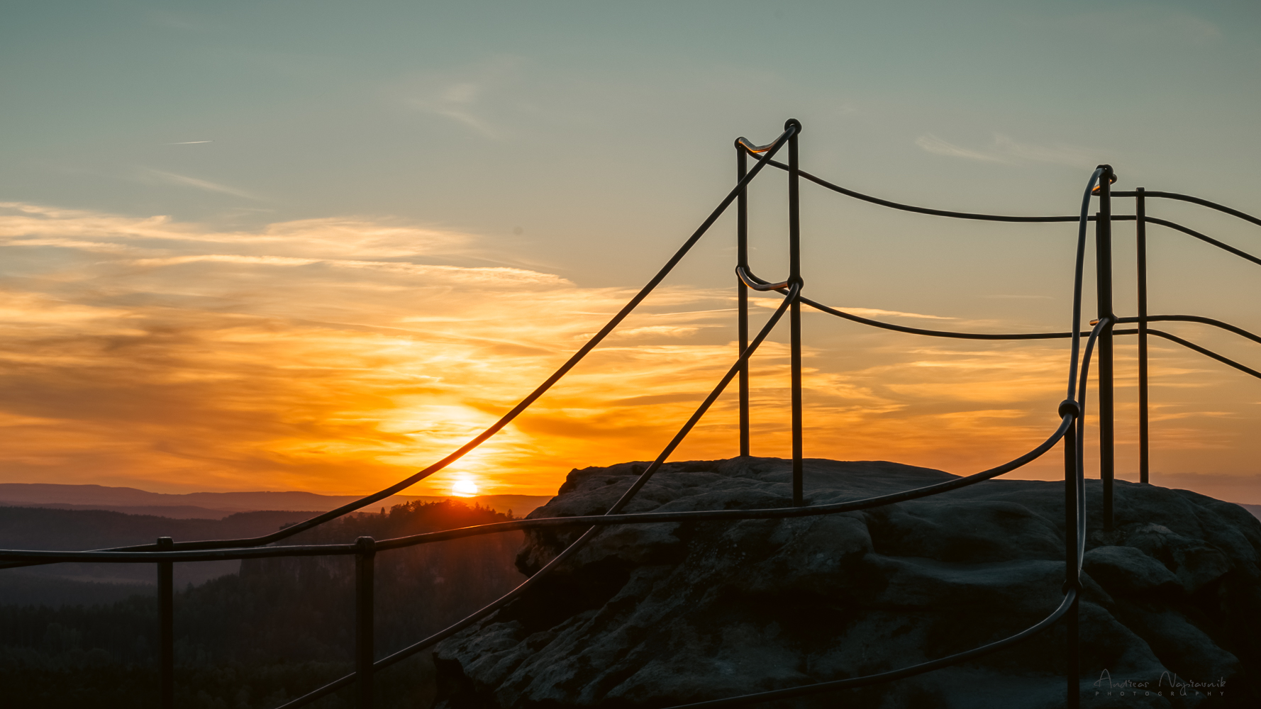 Blick vom Gohrisch im Elbsandsteingebirge