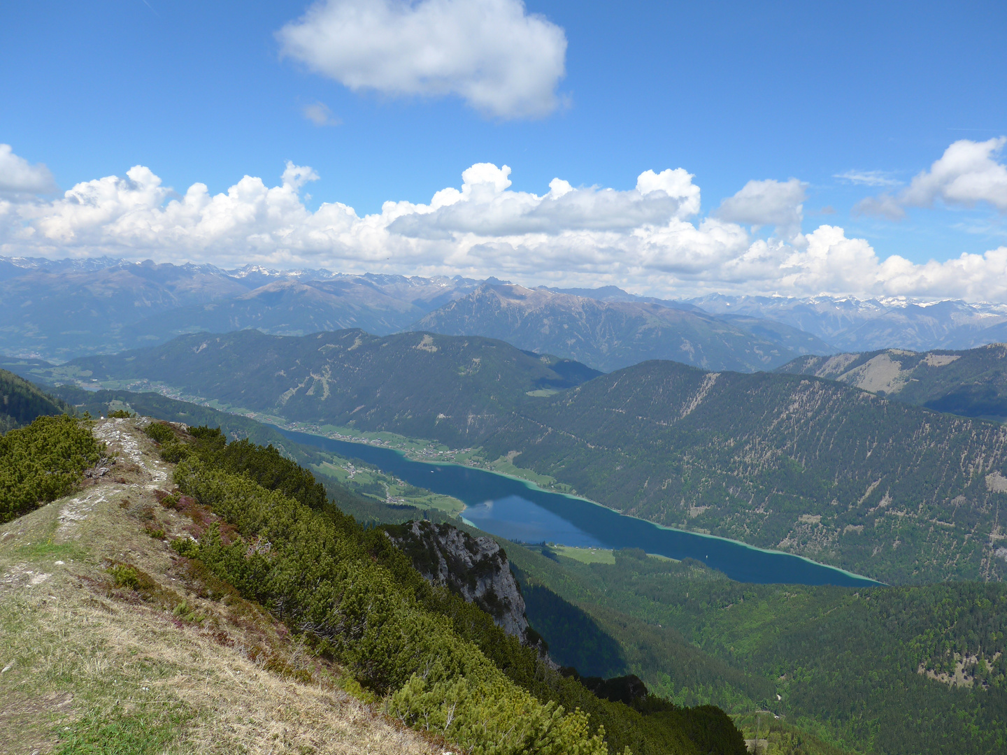 Blick vom Golz auf den Weißensee (Kärnten)