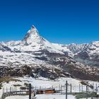 Blick vom Gornergrat auf das Matterhorn