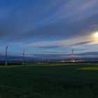 Blick vom Goßberg, bei Vollmond