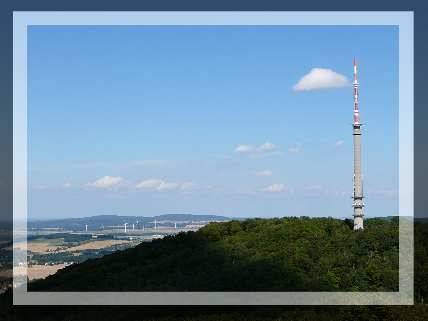 Blick vom Gusseisernen Turm (Löbauer Berg)