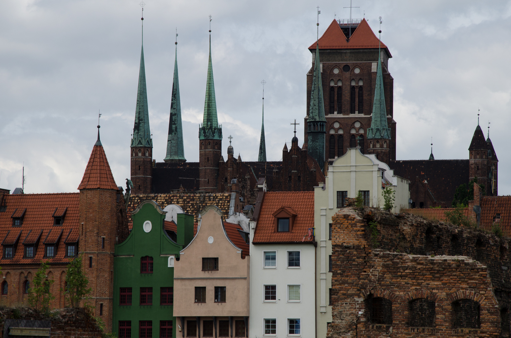 Blick vom Hafen