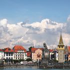 Blick vom Hafen auf Lindau