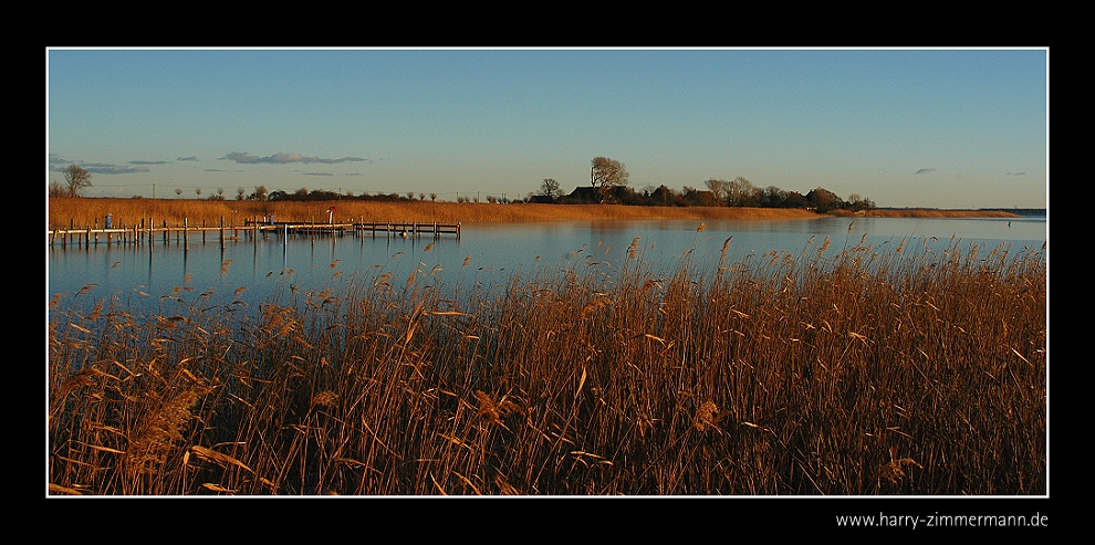 Blick vom Hafen Wustrow