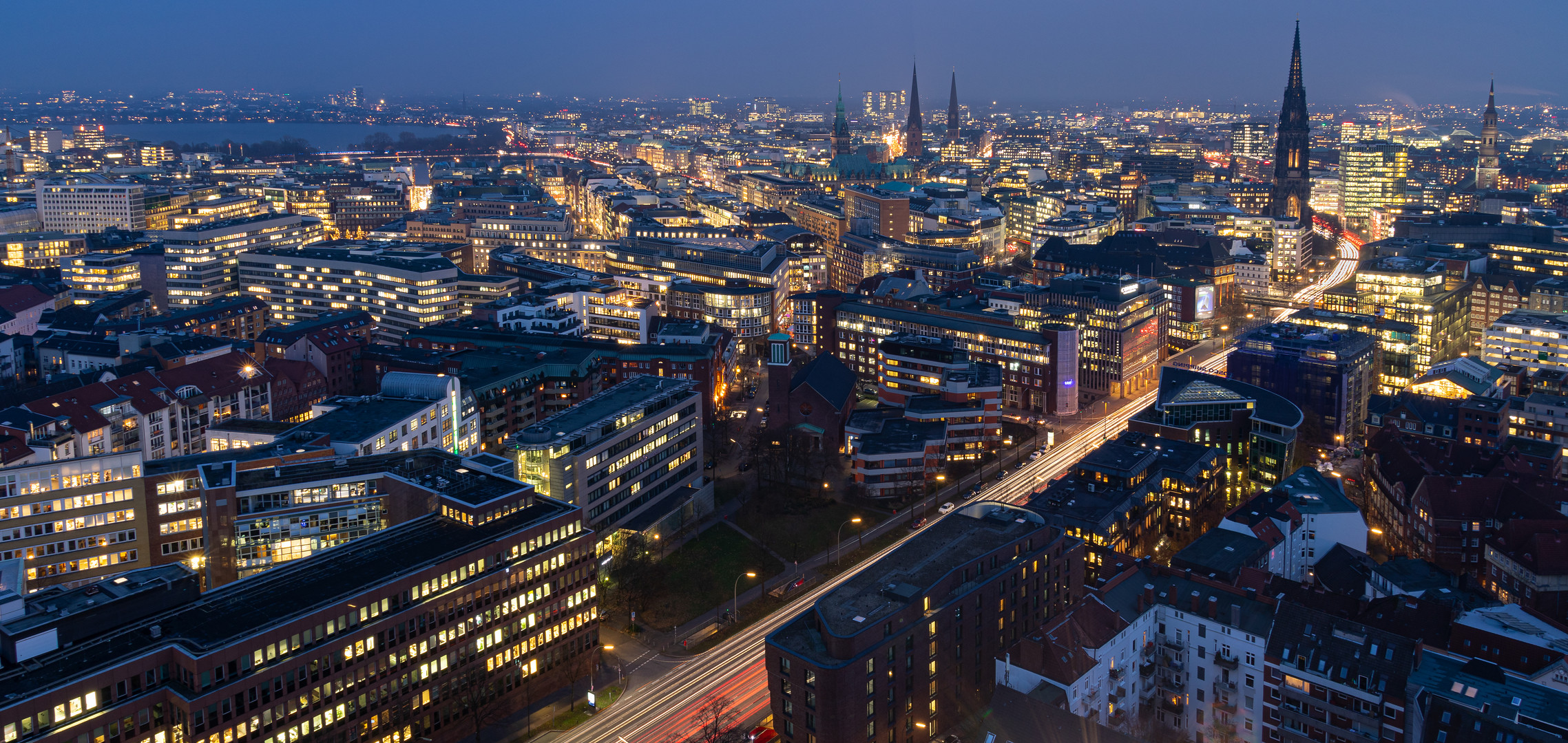 Blick vom Hamburger Michel