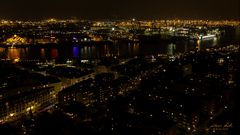 Blick vom Hamburger Michel in Richtung Landungsbrücken