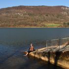 Blick vom Happurger Stausee zur Houbirg