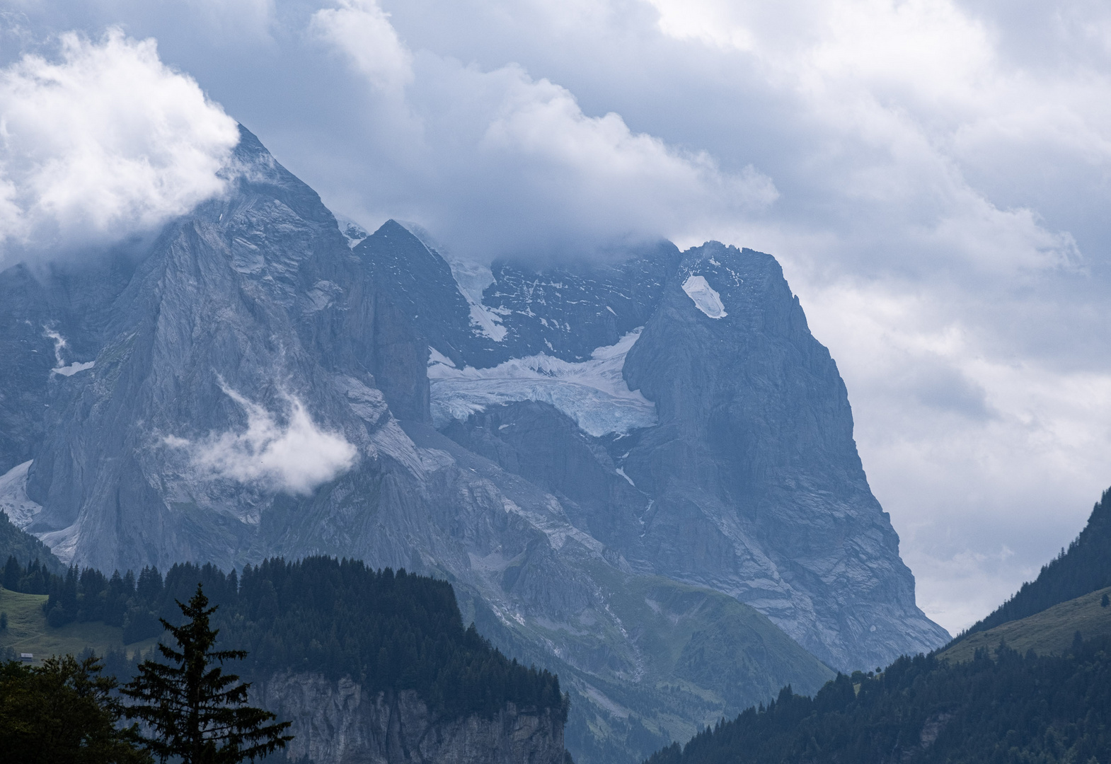 Blick vom Hasliberg Richtung Wetterhorn