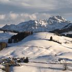 Blick vom Hemberg auf den Säntis