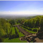 Blick vom Herkulesbauwerk über Kassel am 05.05.05