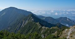 Blick vom Herzogstand auf den 1.790 m hohen Heimgarten