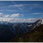 Blick vom Herzogstand in die Bayerischen Voralpen