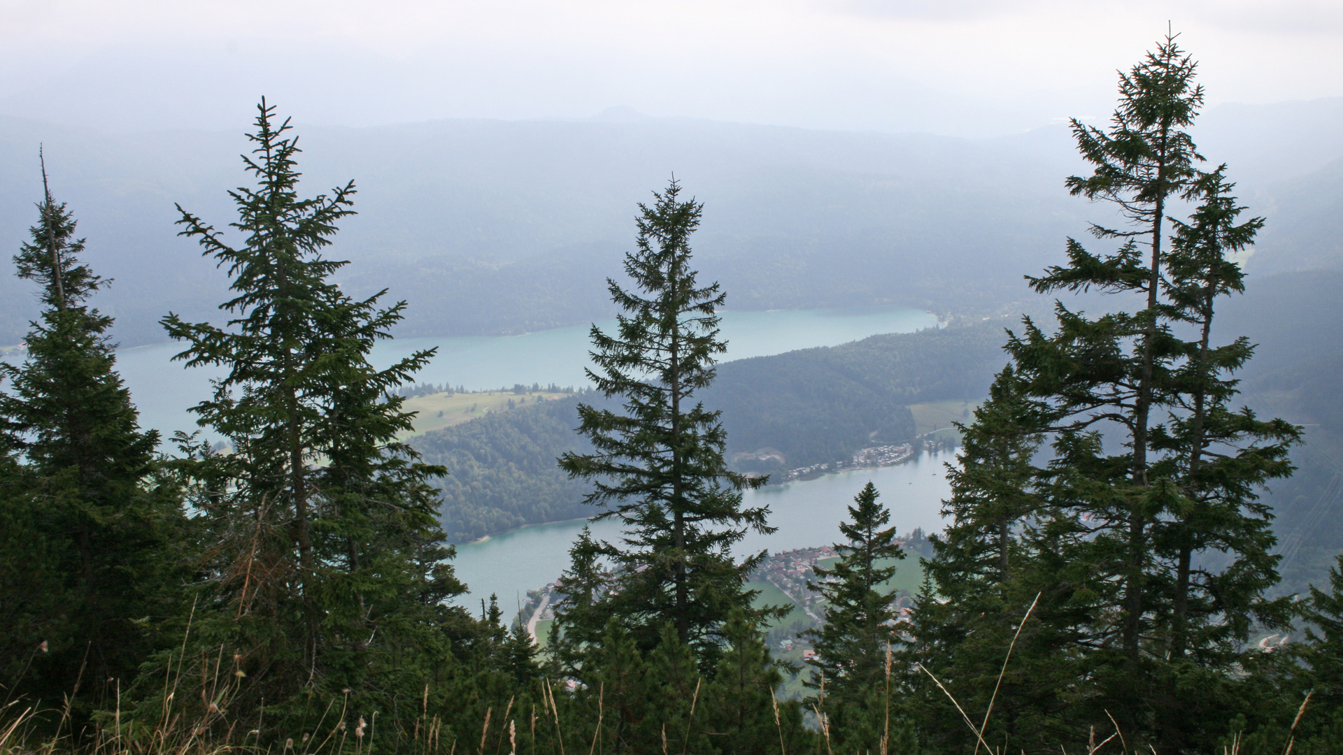 Blick vom Herzogstand in Oberbayern