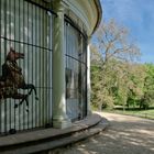 Blick vom Historischen Karussell in Richtung Kurgebäude