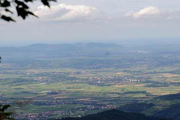 Blick vom Hochblauen auf die Rheinebene