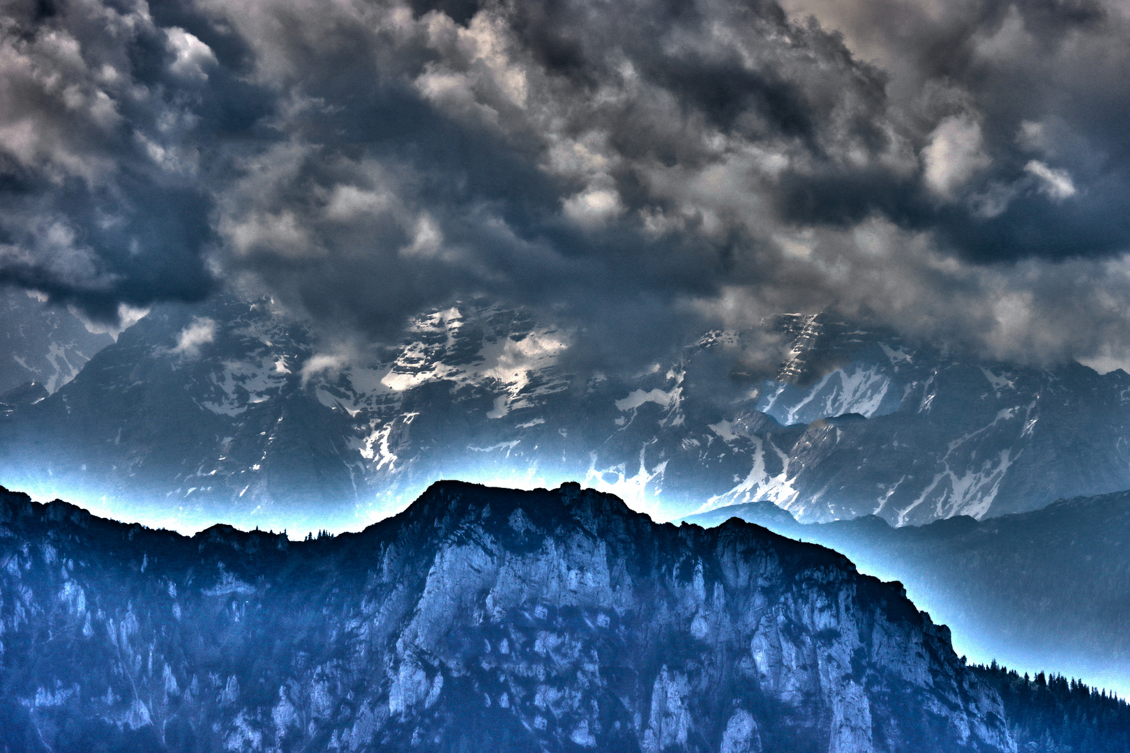 Blick vom Hochfelln im Chiemgau