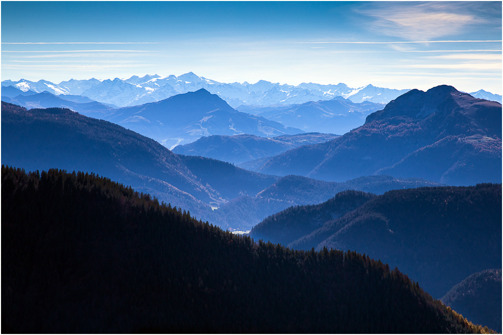 Blick vom Hochgern nach Süden