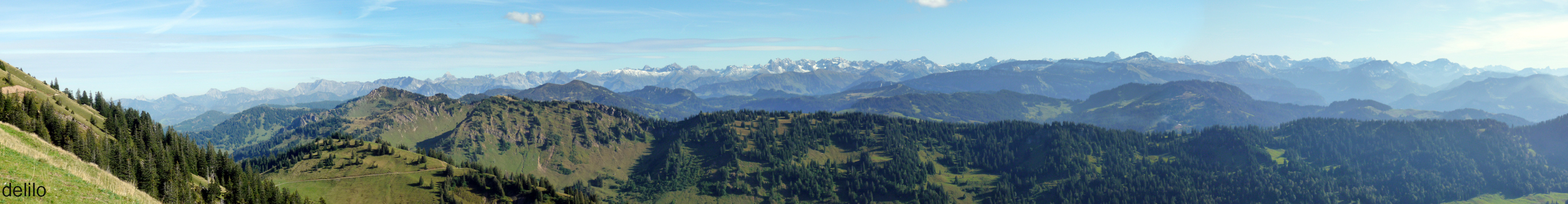 Blick vom Hochgrat (1833m)