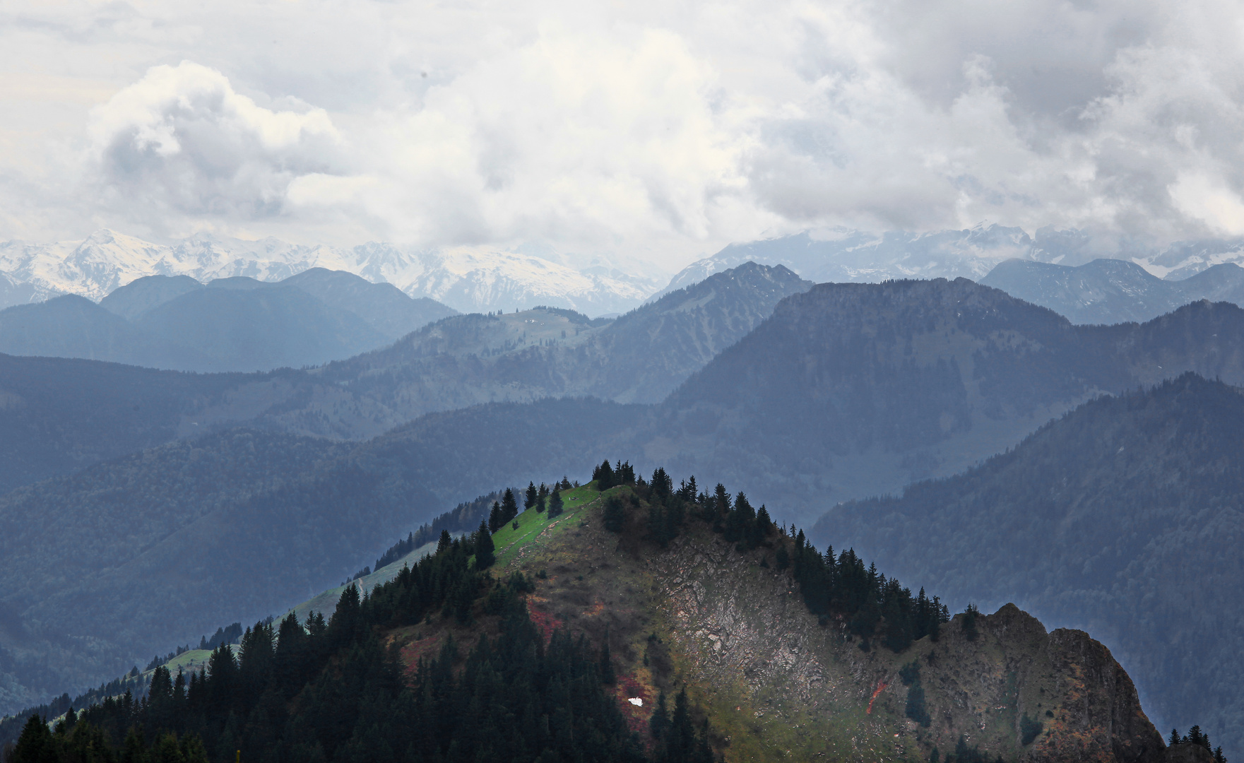 Blick vom Hochries im Chiemgau